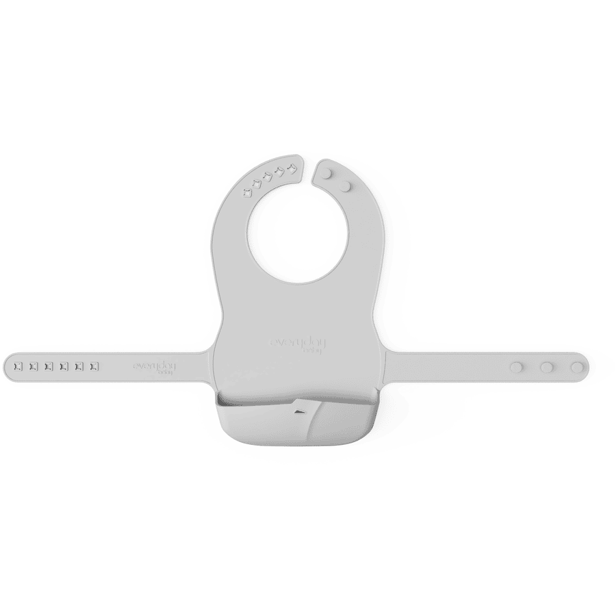 everyday® baby Faltbares Silikonlätzchen in quiet grey