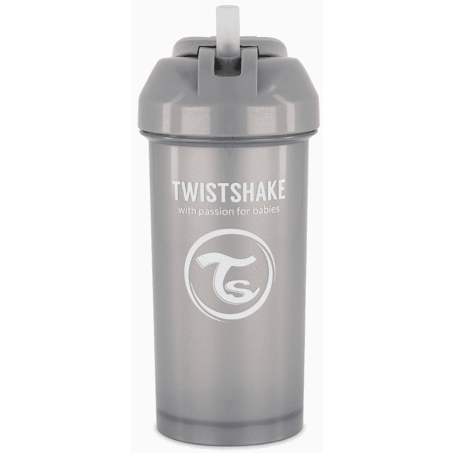 Twist shake  Rietjesbeker vanaf 12 maanden 360 ml, Pearl Grijs