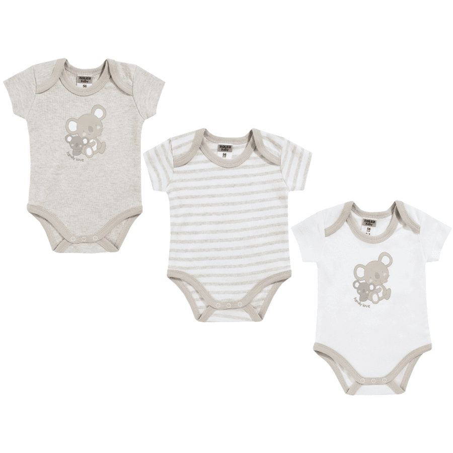 JACKY Bodysuit 3-pack beige melange 