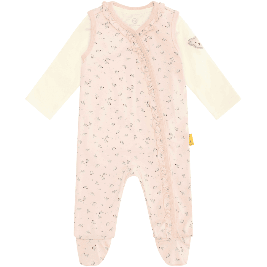 Steiff Ensemble grenouillère Peach y Keen