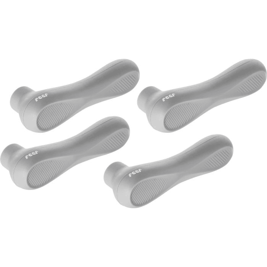 reer Lot de 4 protections de poignées de porte HandleGurard grises