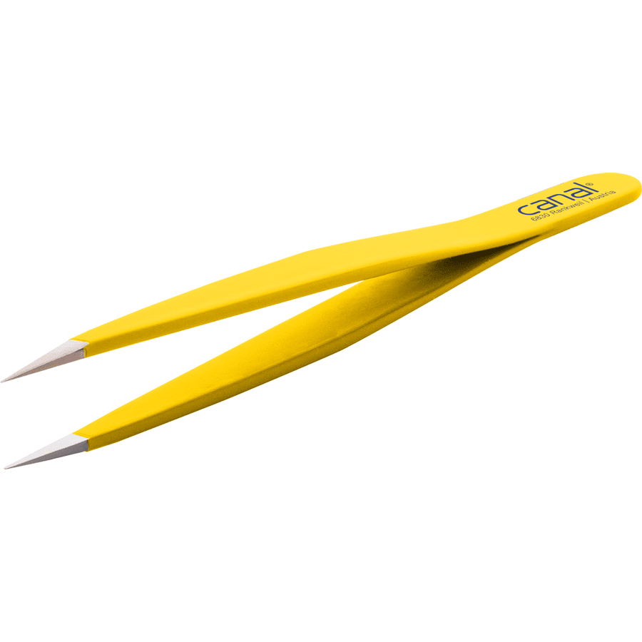Pęseta canal® Splinter, żółta, nierdzewna, 9 cm