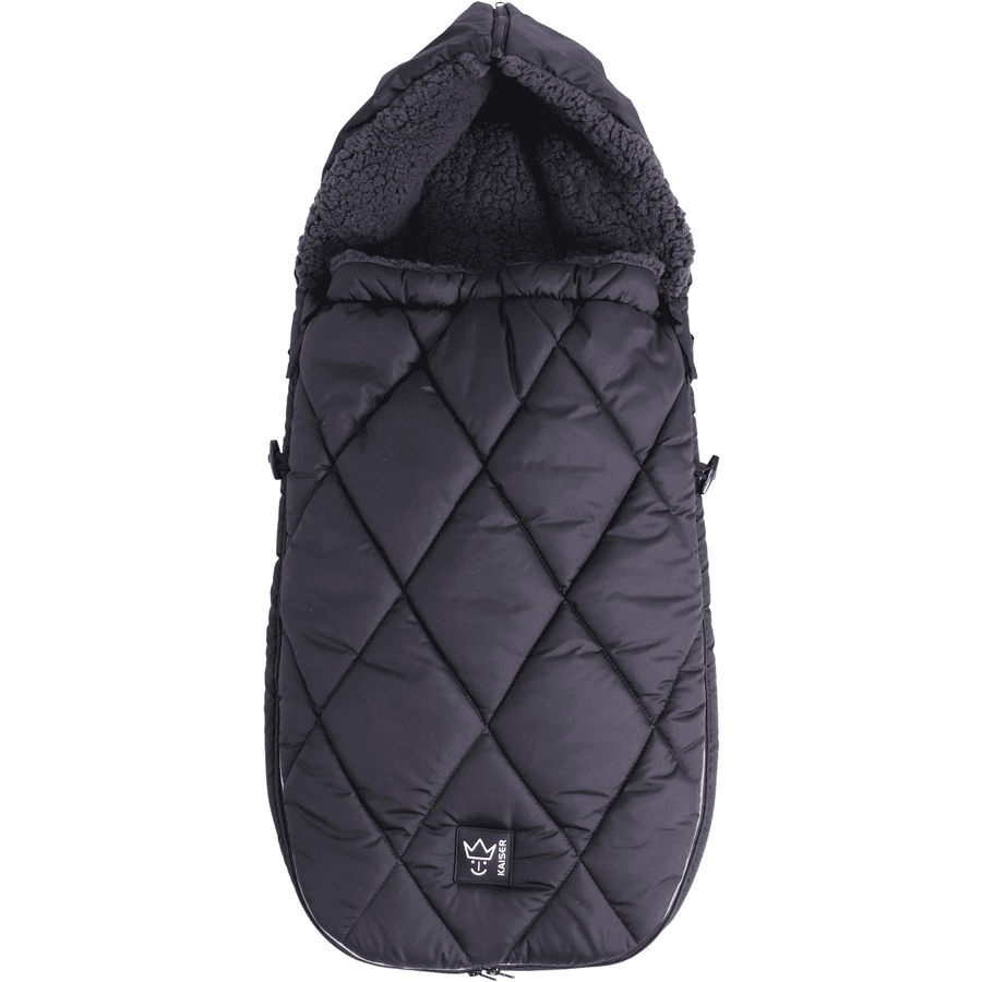 Kaiser Chancelière pour poussette universelle hiver XL TOO black