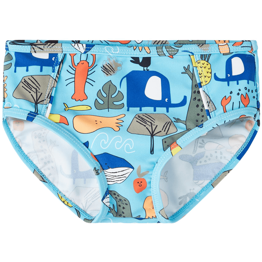 name it Nmmzilas Crystal Seas Swimming Trunks