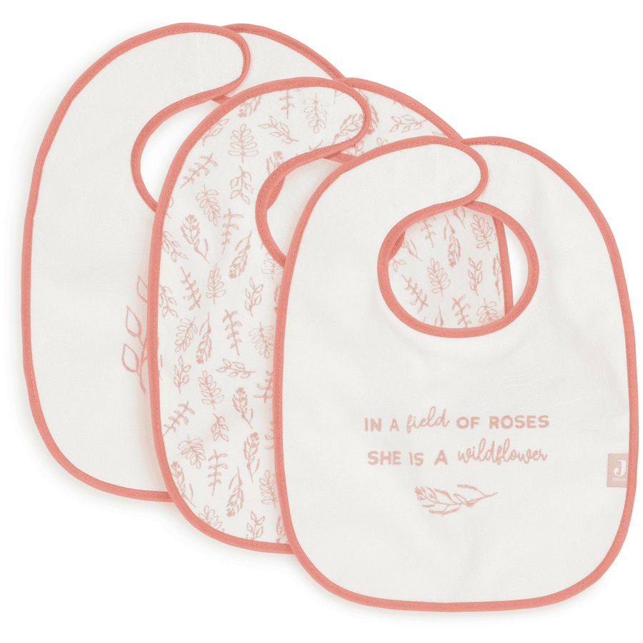jollein Lätzchen Meadow rosewood 3er Pack