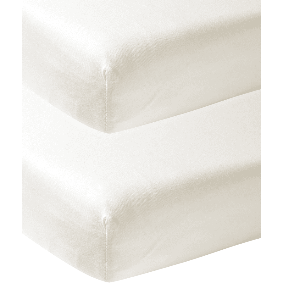 Meyco Jersey lakana 2-pack 70 x 140 cm pois päältä white 