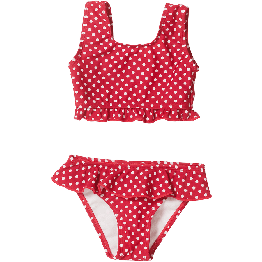 PLAYSHOES Girls UV-skydd Bikini röda prickar