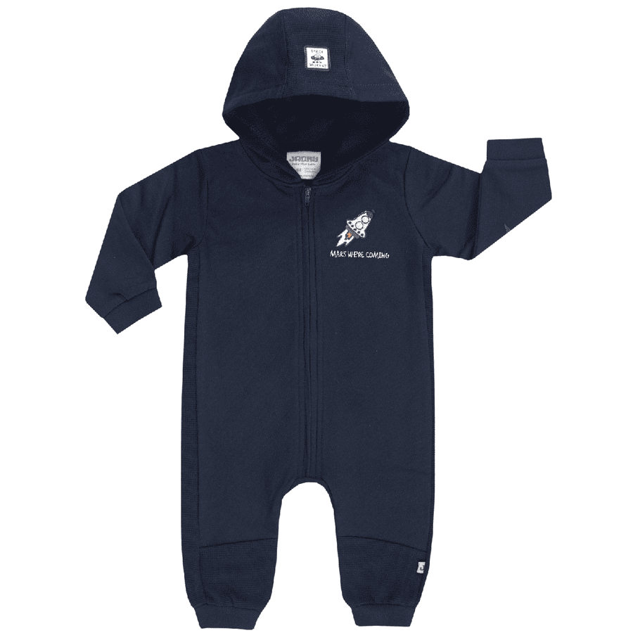 JACKY hooded jumpsuit SPACE JOURNEY marine 