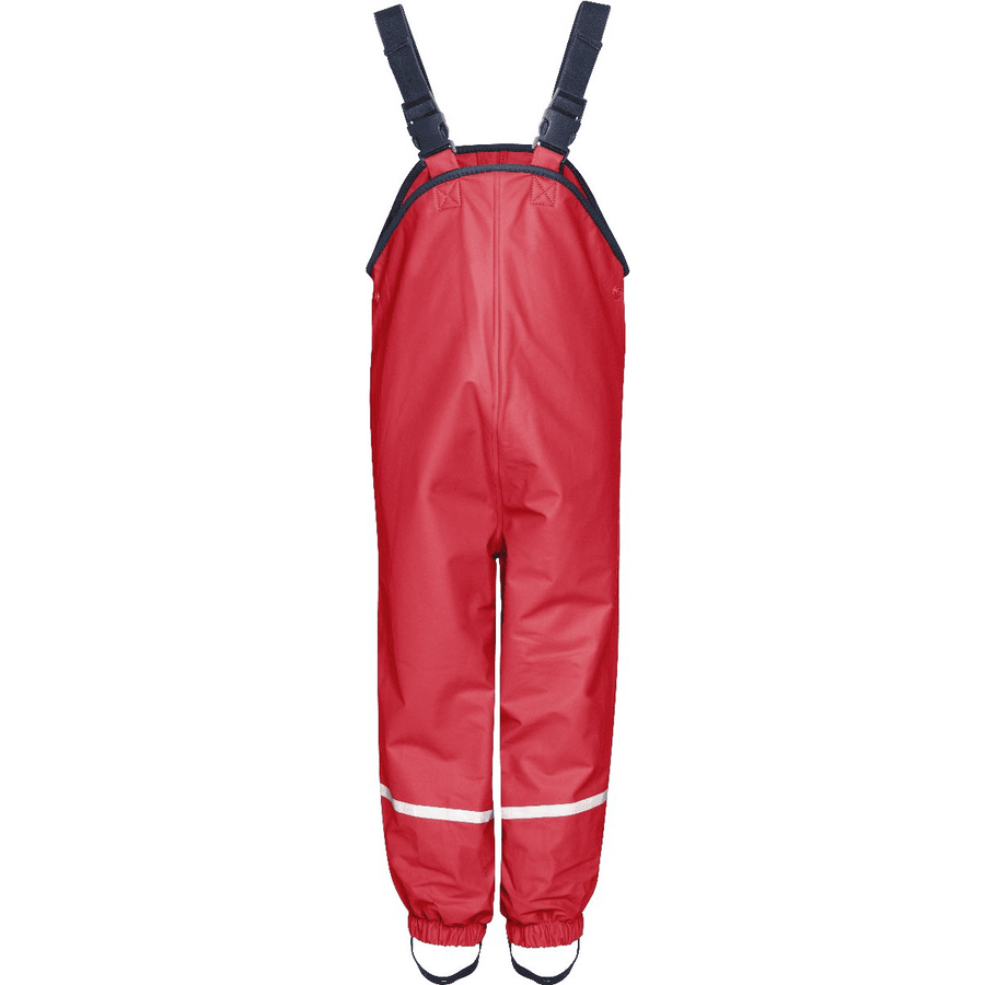 PLAYSHOES Pantalones de lluvia con forro polar – rojo