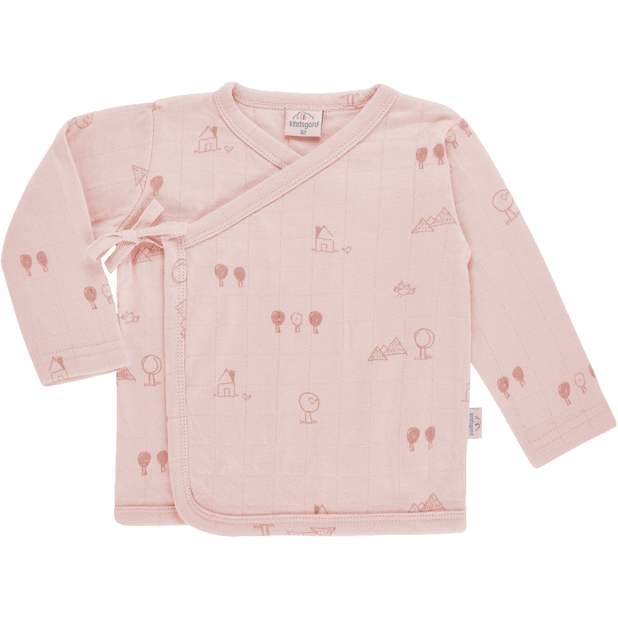 kindsgard T-shirt bébé cache-coeur lipala rose