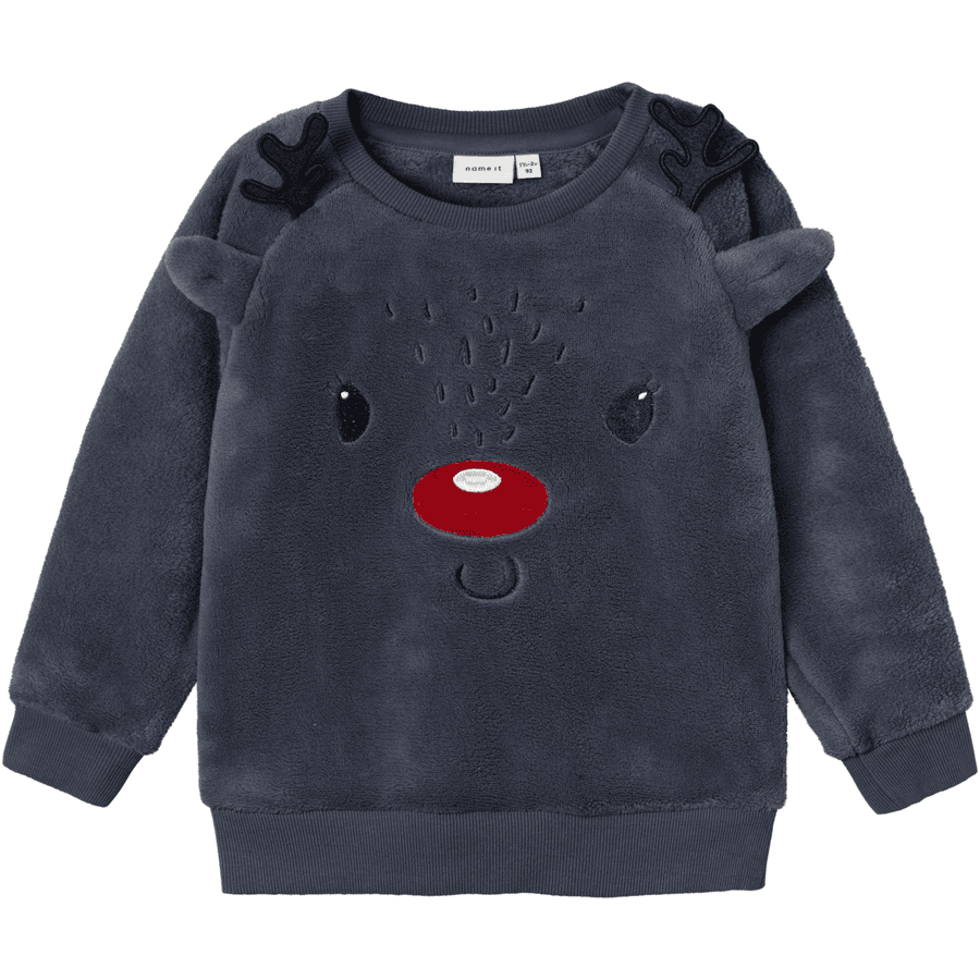 name it Sweatshirt Nmnreindeer Mørk safir