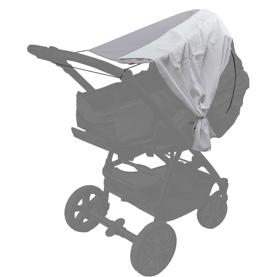 LEVILY Kinderwagen-Sonnenschutzsegel Single PURE Grau