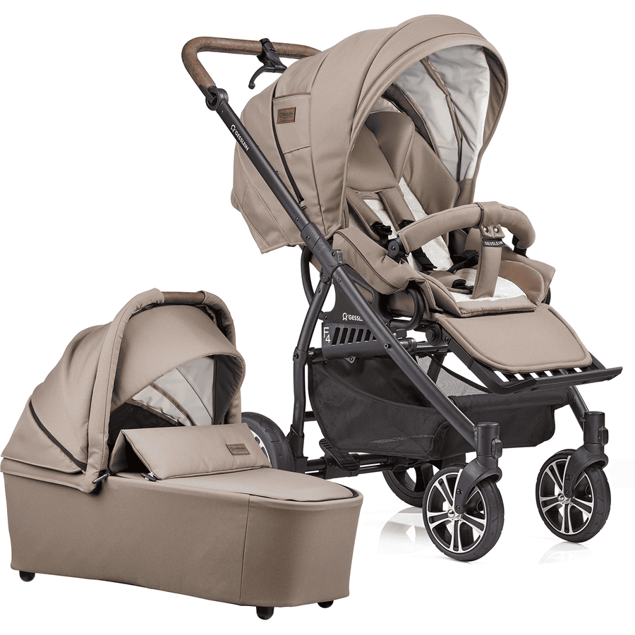 GESSLEIN Kinderwagen F4 Air+ met handrem - rose