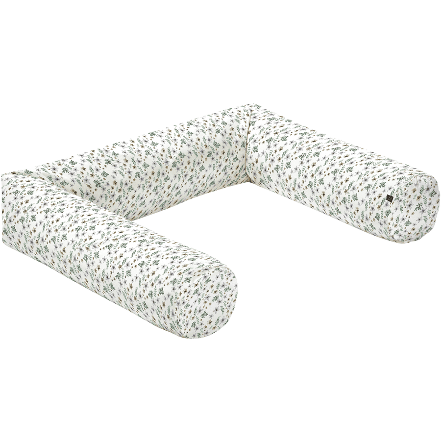 Alvi ® Slumber lounge Petit Fleurs verde/blanco 180 cm