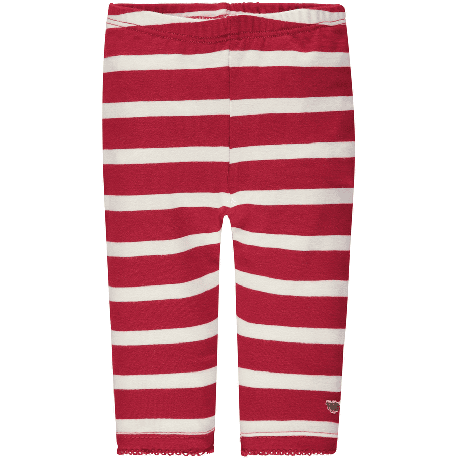 Steiff Girls Leggings, rød stripete
