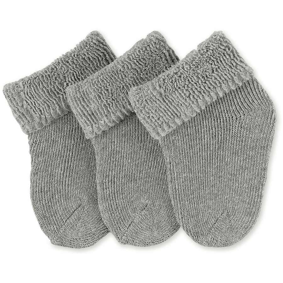 Sterntaler Chaussettes bébé mélange argenté lot de 3