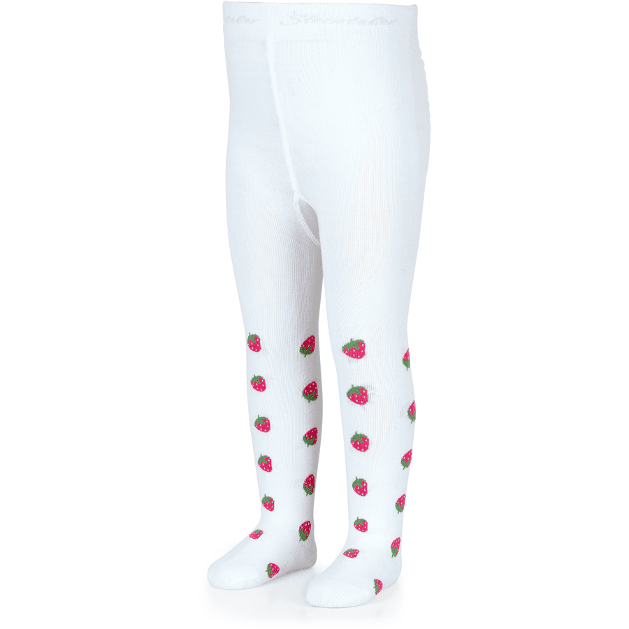 Sterntaler Collants blancs fraise 