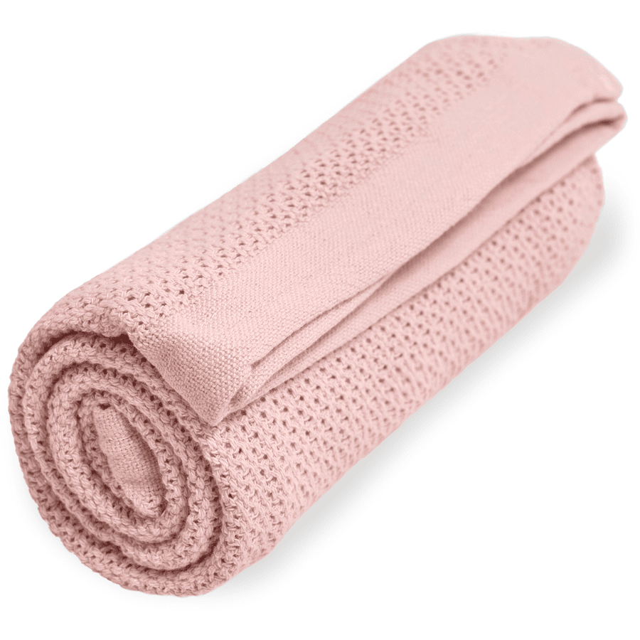 VINTER& BLOOM  Měkká mřížka Cosy Blanket Chrystal Pink