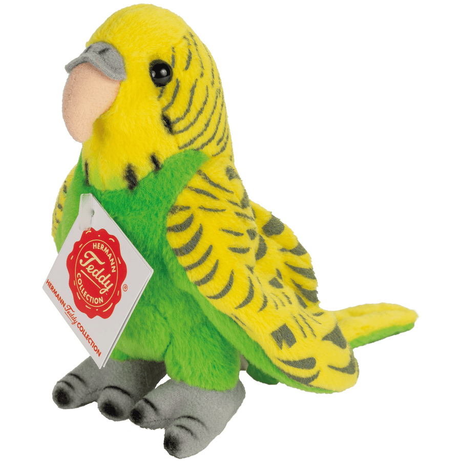 Teddy HERMANN® Periquito verte, 13 cm