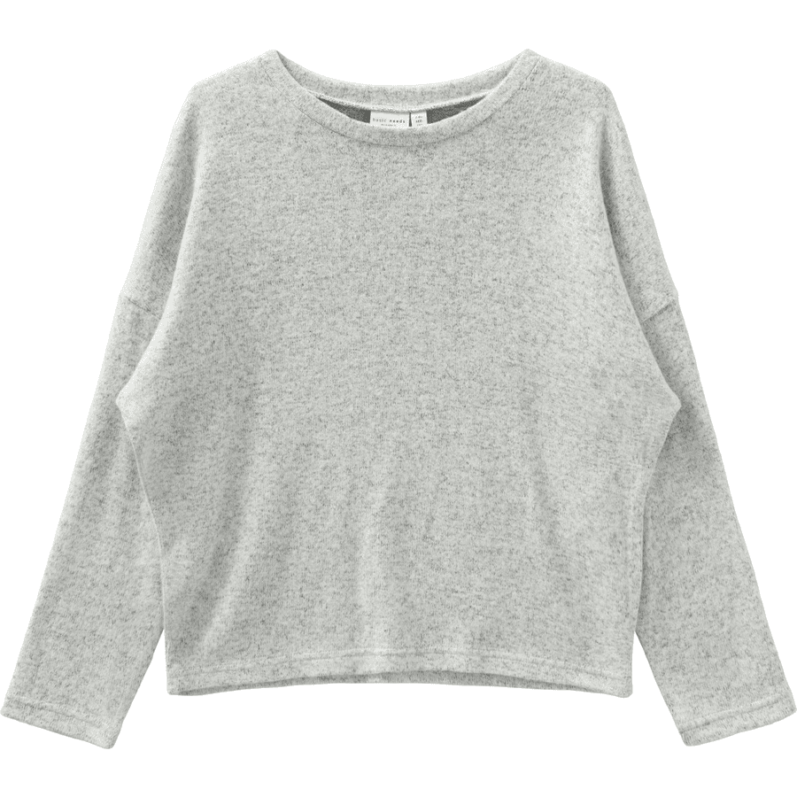 name it Stickad tröja NMFVICTI Ljusgrå Melange