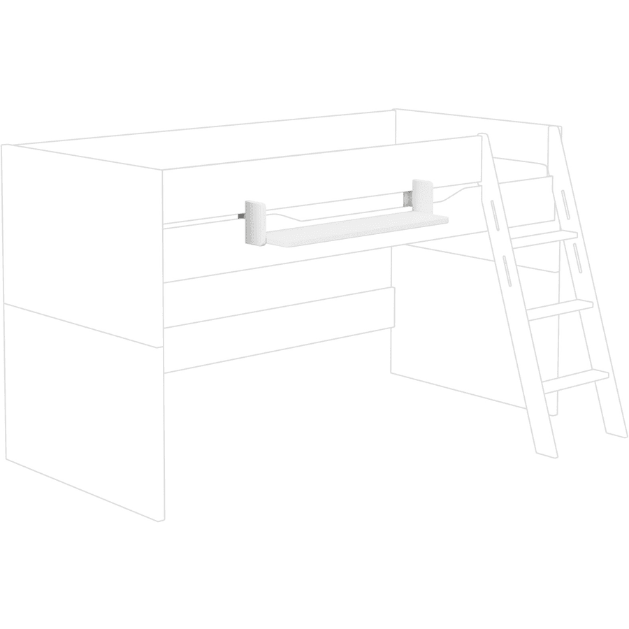 PAIDI Hängeregal Kreideweiß 1 Boden