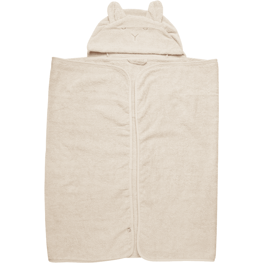 pippi Badehåndklæde med hætte Sand shell 70 x 120 cm