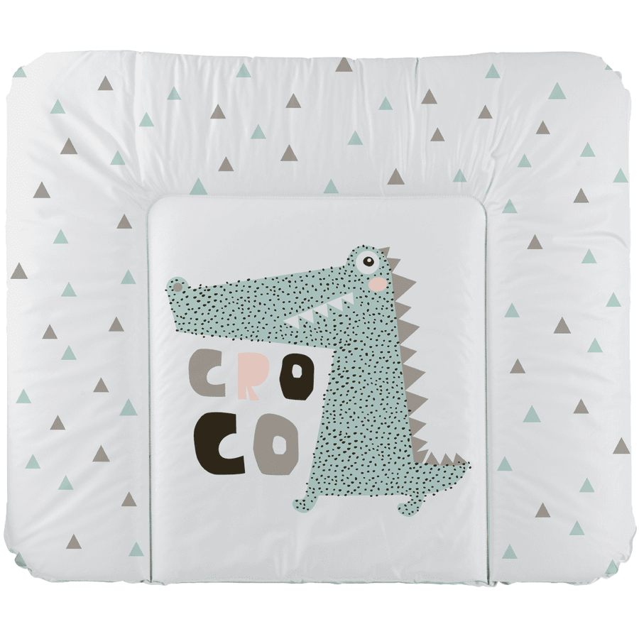 Rotho Materassino per fasciatoio Cheeky Croco 85 x 75 x 5 cm