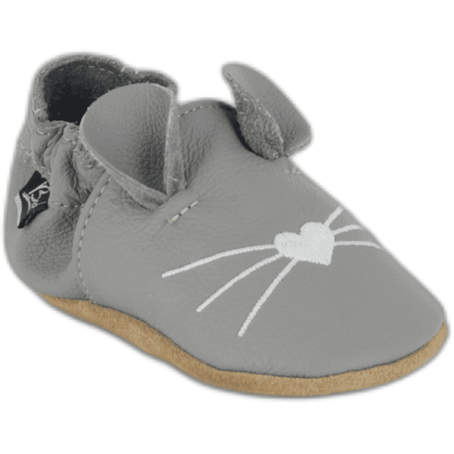 Beck zapatos para gatear ratoncito gris