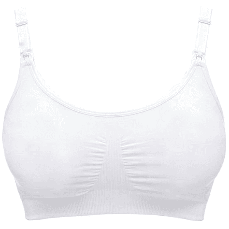 medela Reggiseno per allattamento e pompaggio 3 in 1, bianco