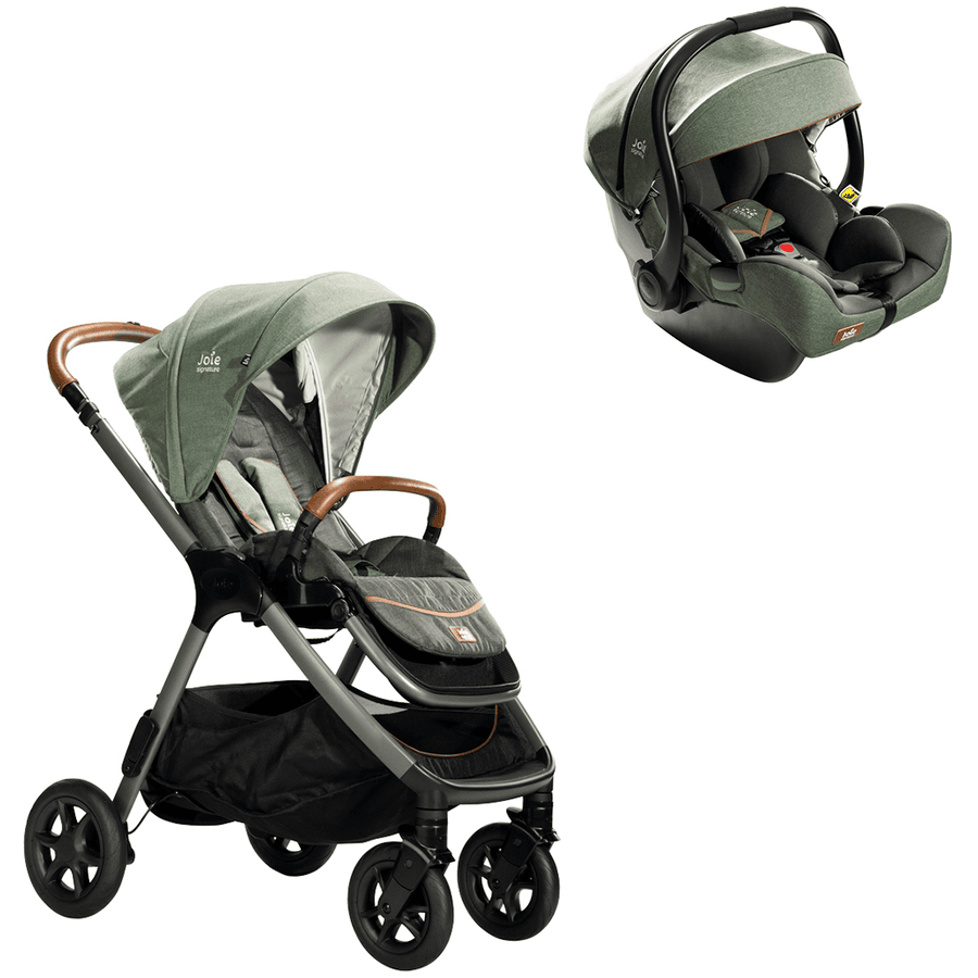 Joie Signature Kinderwagen Finiti Pine incl. i-Jemini Pine baby-autostoeltje