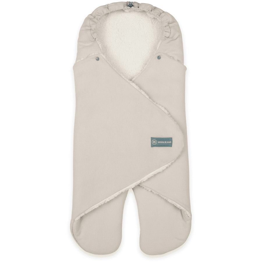 Essential emma &amp; noah avvolgono la coperta con i piedi Beige