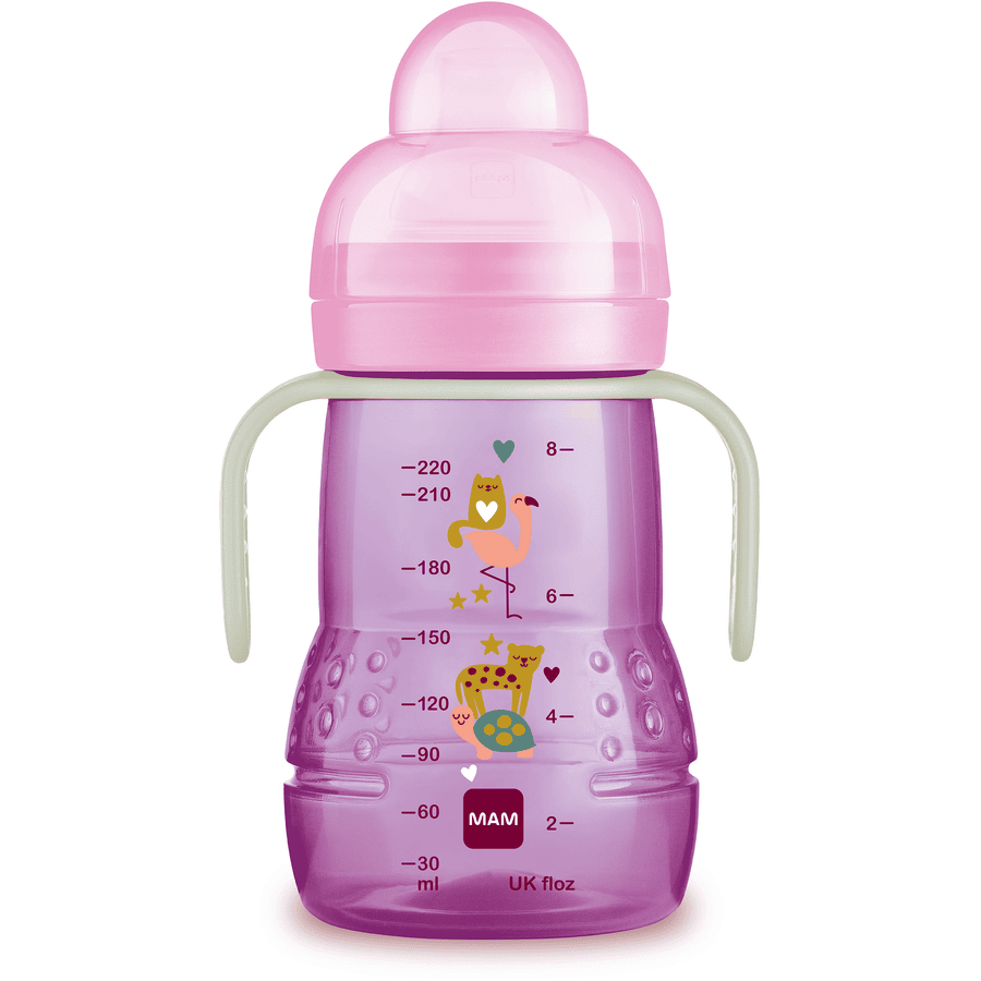 MAM Tasse enfant Trainer+ Night, 220 ml, tortue