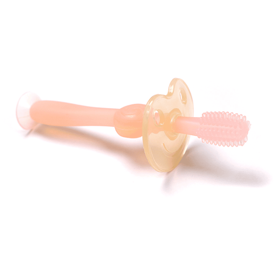 haakaa® Brosse à dents enfant 360° rose