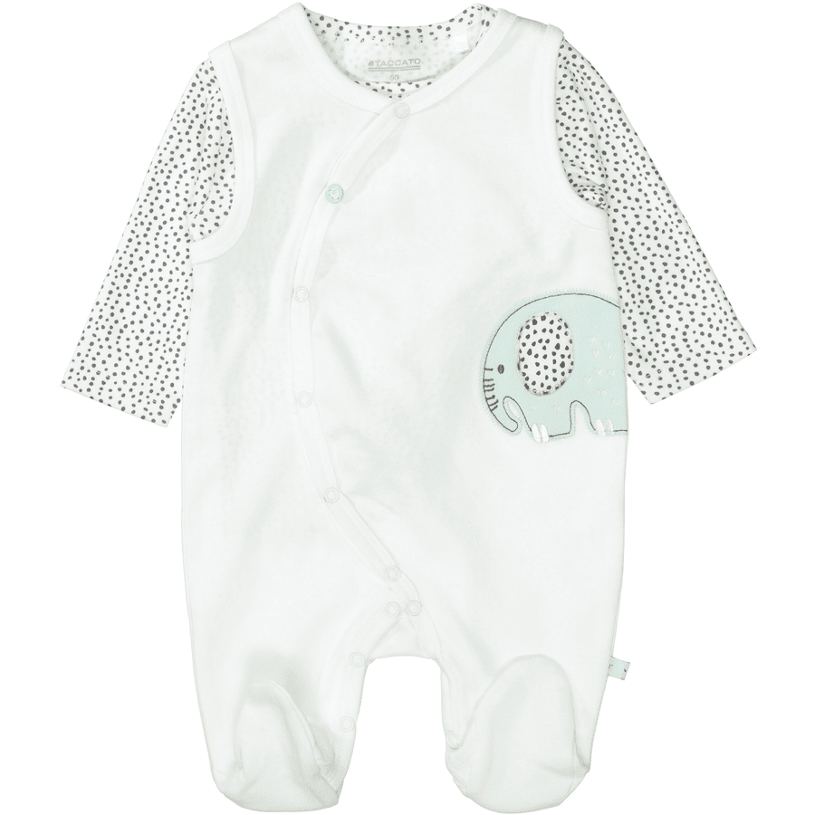 STACCATO  tutina+camicia spenta white 