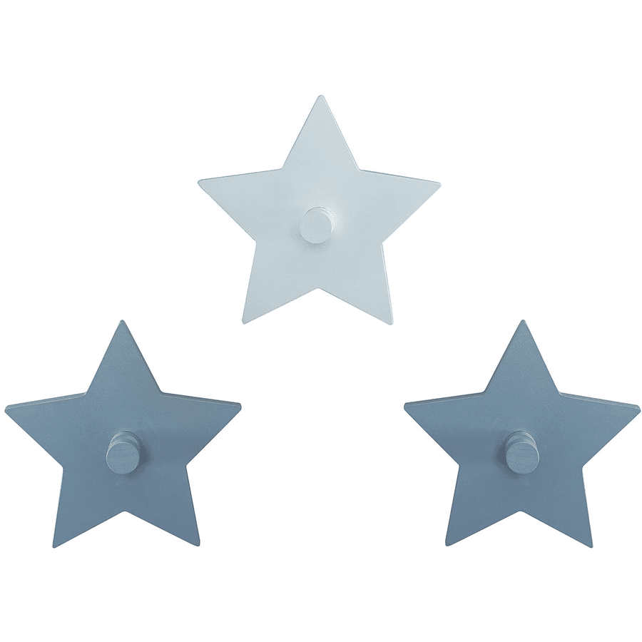 roba Juego de 3 ganchos de pared Little Stars 