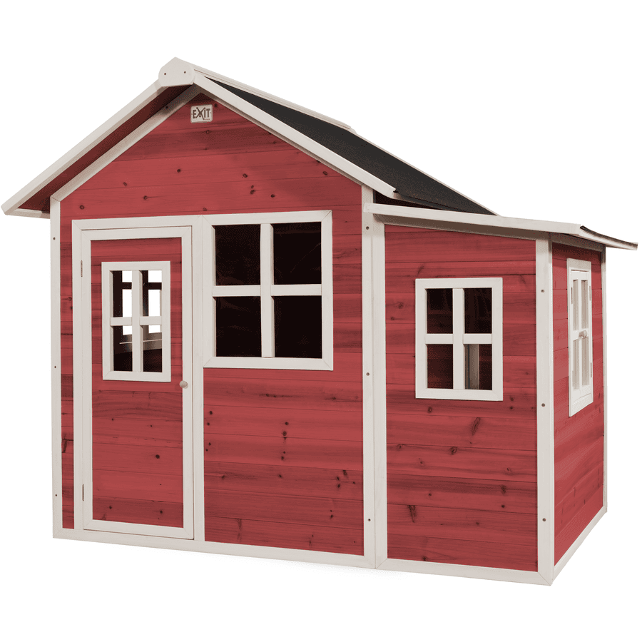 EXIT Maison cabane de jardin enfant Loft 150, bois, rouge