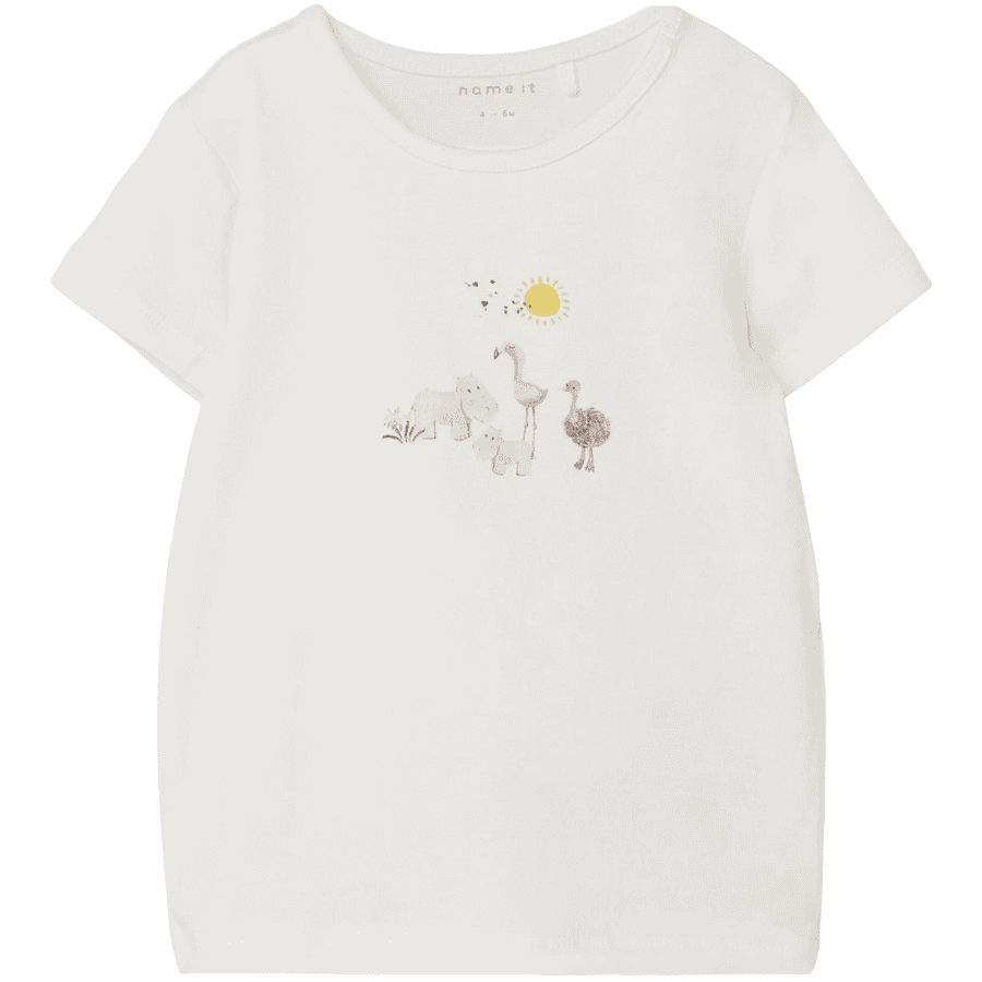 name it T-shirt Nbfjutta White Alyssum