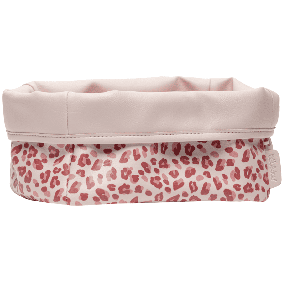 bébé-jou® Pflegekörbchen Leopard Pink
