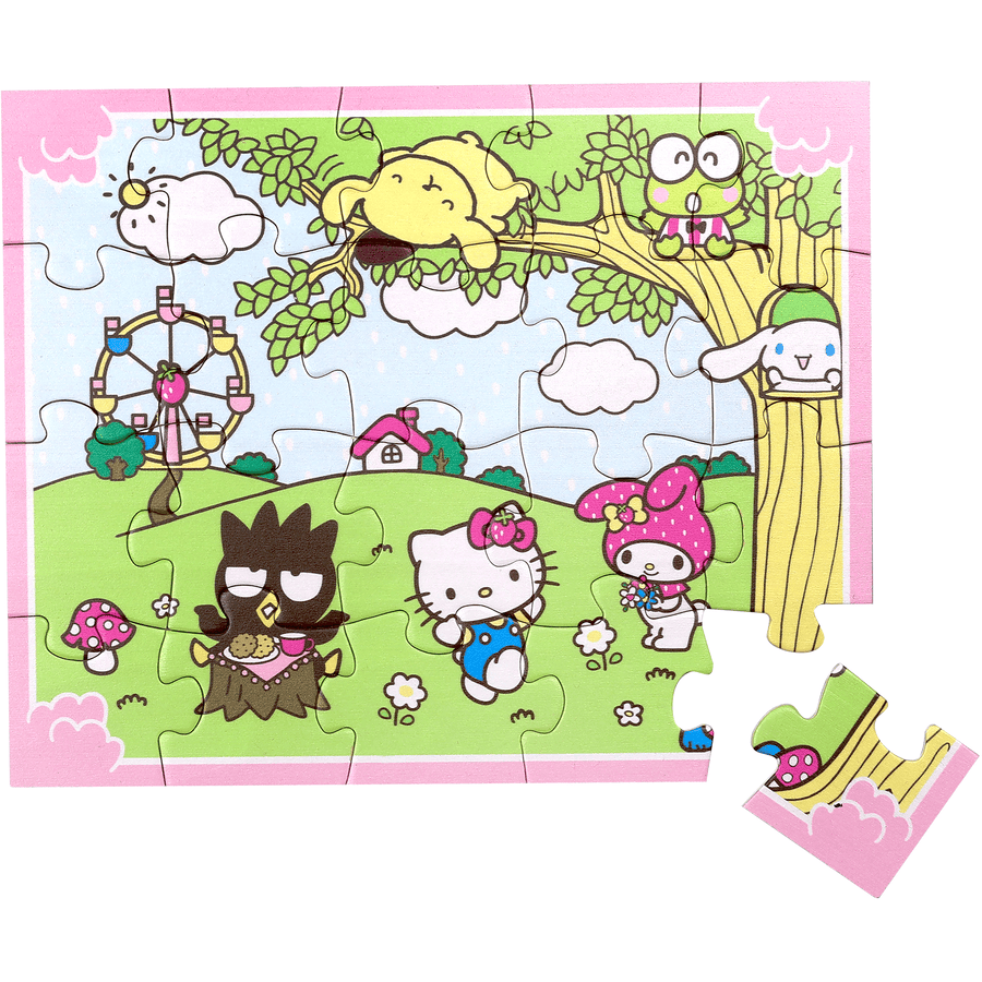 HELLO KITTY Drewniane puzzle, 20 elementów