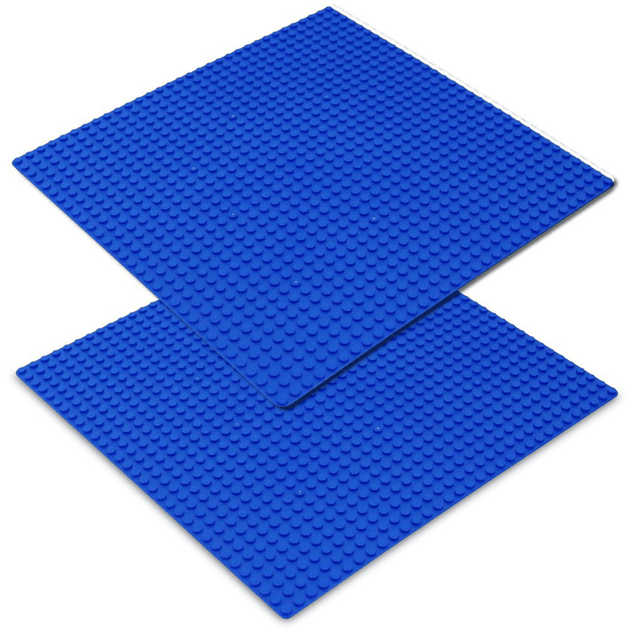 Katara Bouwplaat Set van 2 25x25cm / 32x32 Pinnen blauw