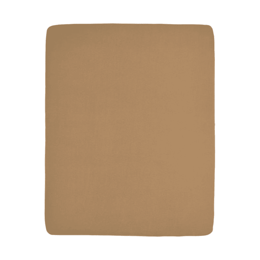 Meyco Jersey Fitted Sheet Playpen Materac 75 x 95 cm Toffee