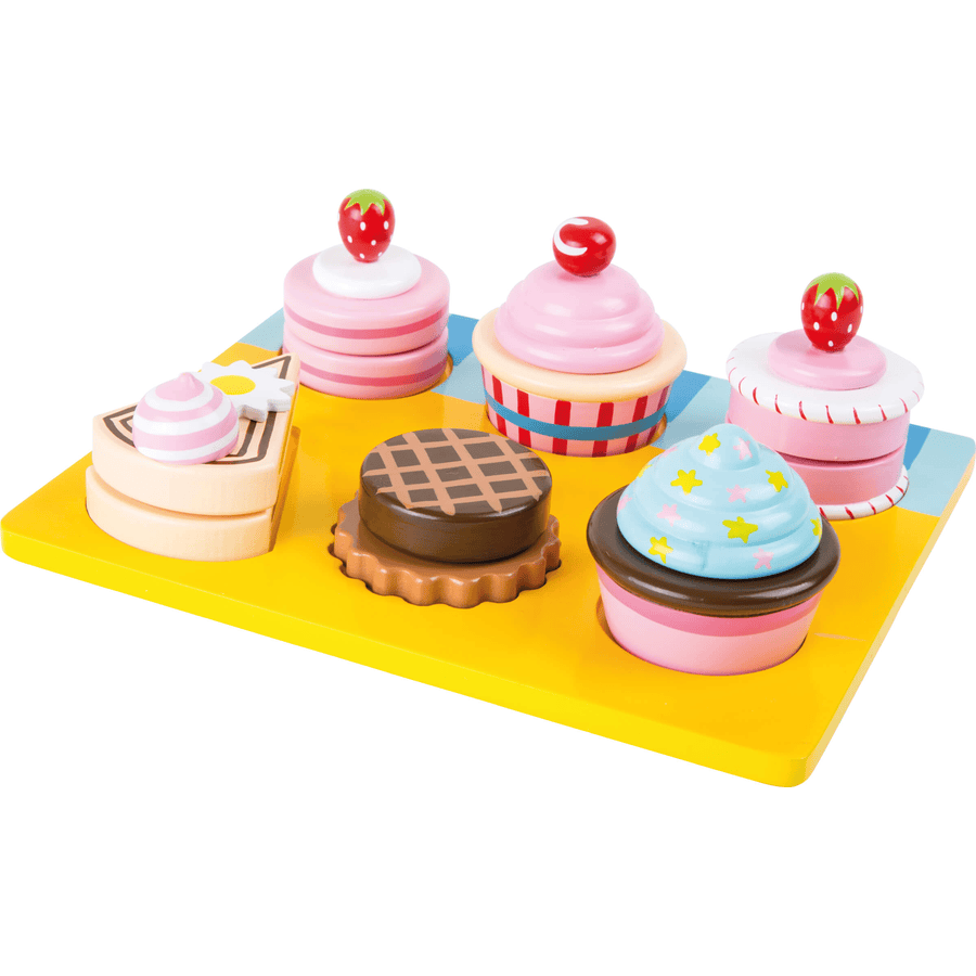 small foot® Accessoire de cuisine enfant cupcakes gâteaux à découper bois