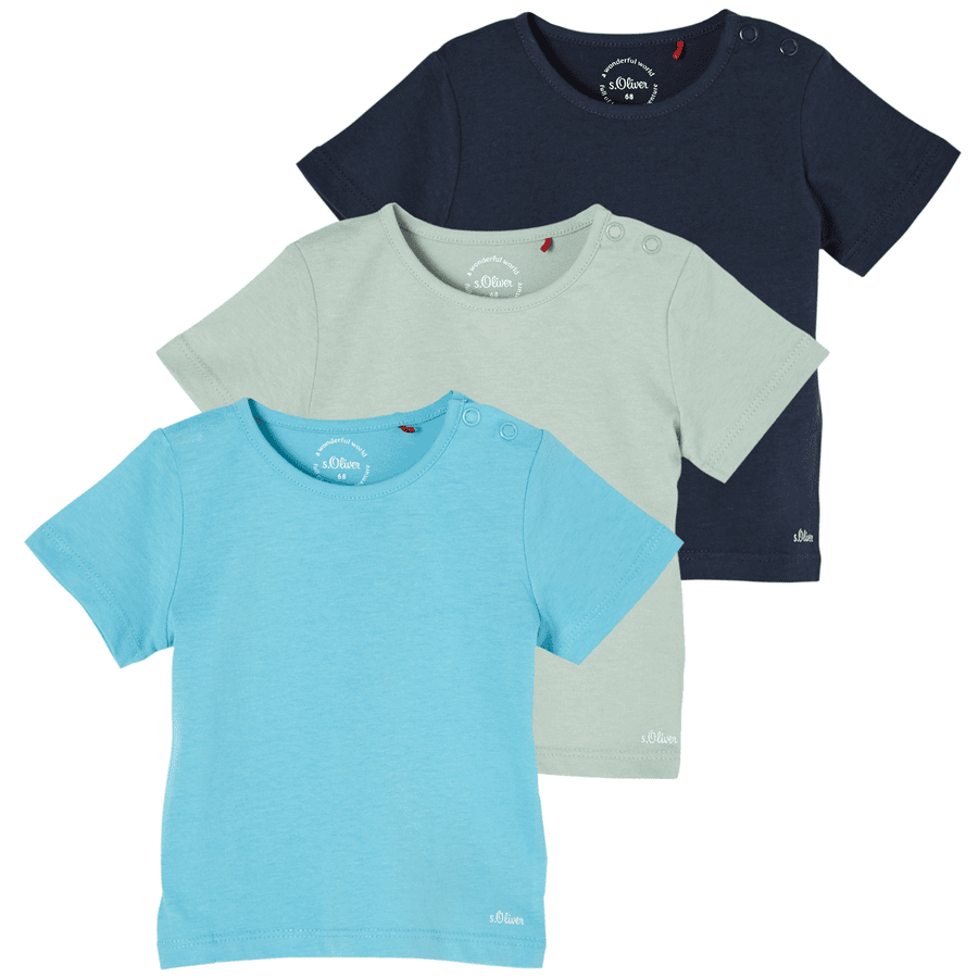 s. Olive r 3-pack T-shirt
