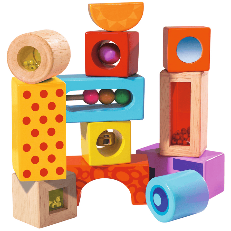 Eichhorn Color Módulos de construcción y sonidos de 12 piezas madera