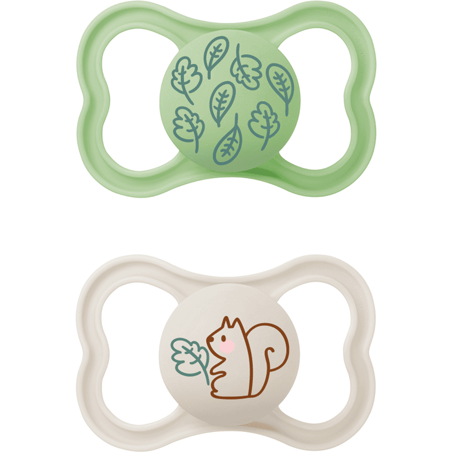MAM Supreme Napp Silikon 2 delar från 16 månader Löv/Enhörning
