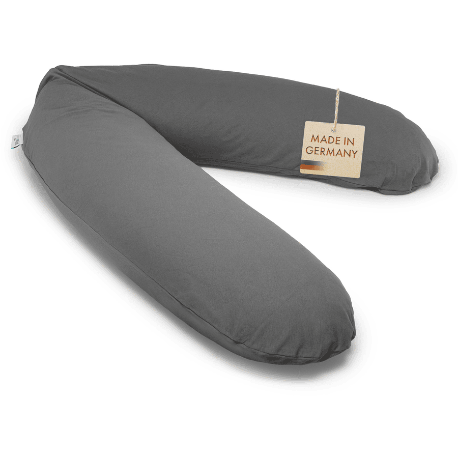 pic Bear Coussin d'allaitement Premium ultra-doux uni anthracite 194 cm