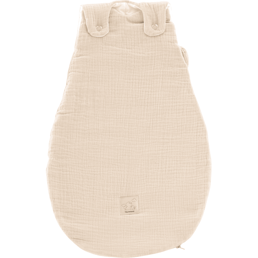 Träumeland Außenschlafsack LIEBMICH Baumwollmusselin beige