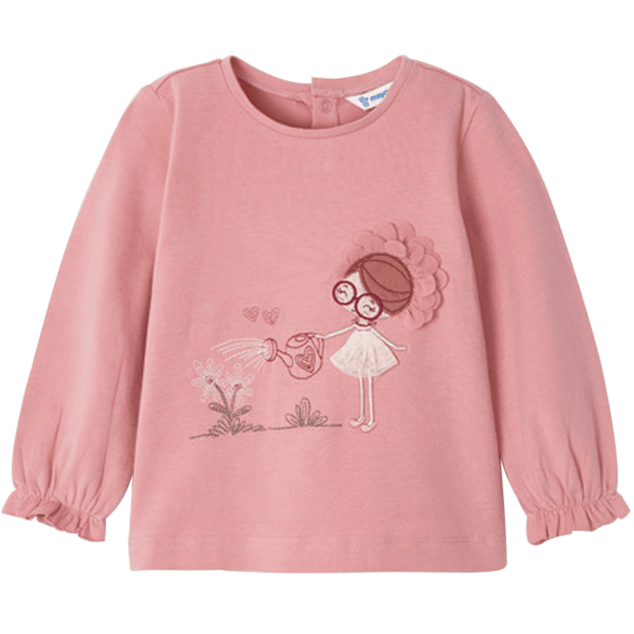 Mayoral T-shirt rose à manches longues