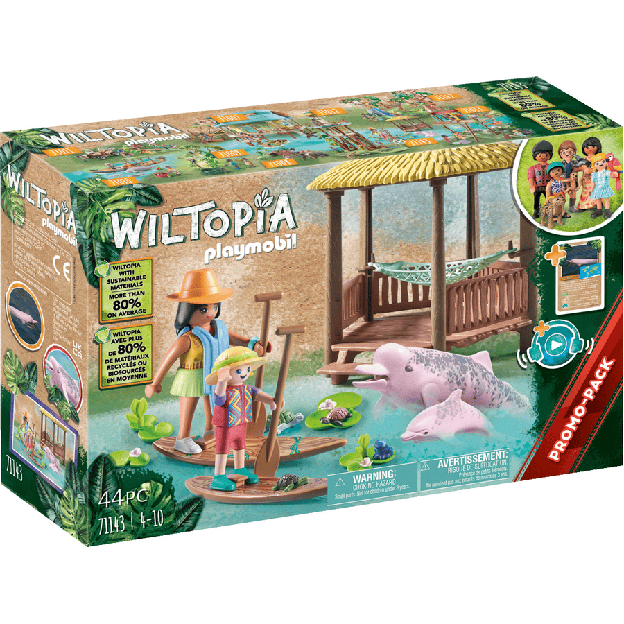 PLAYMOBIL  ® Wiltopia - Faire du paddle avec les dauphins de rivière