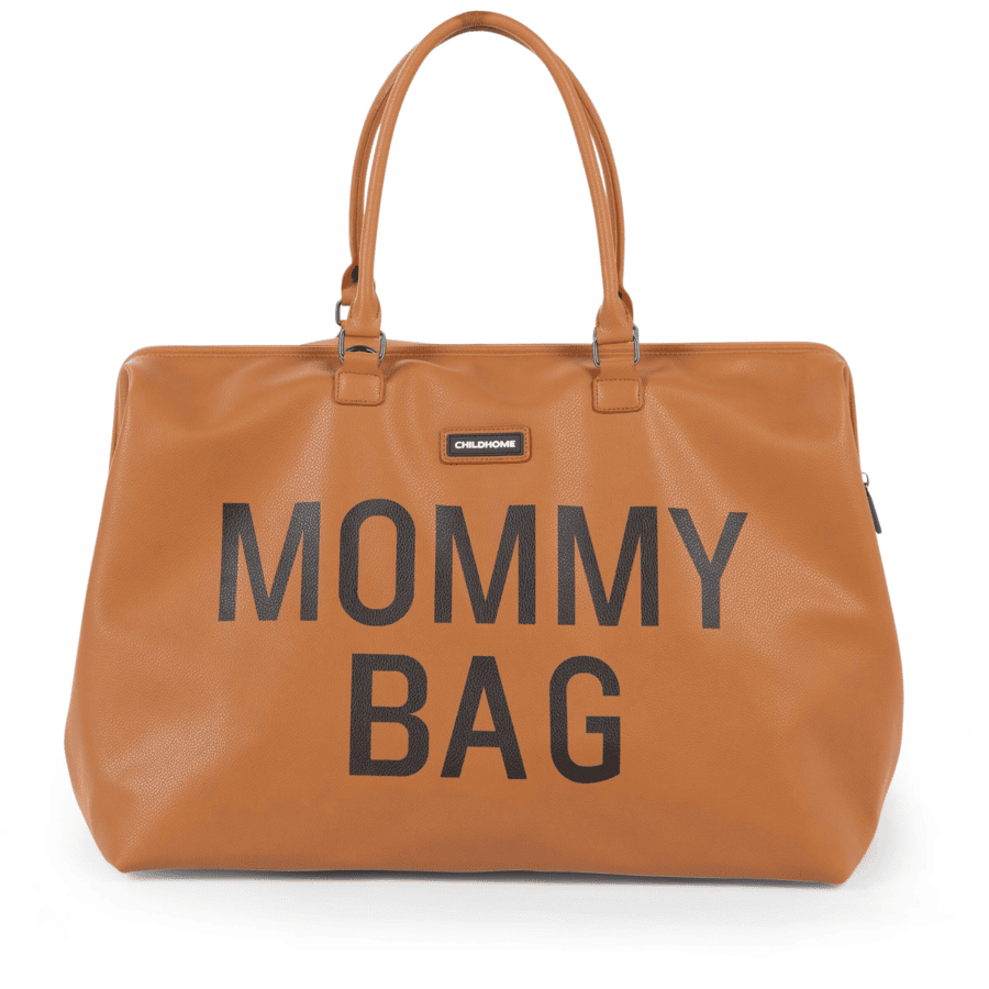 CHILDHOME Mommy Bag skinn lærlook brun